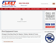 Tablet Screenshot of fleetequipment.com